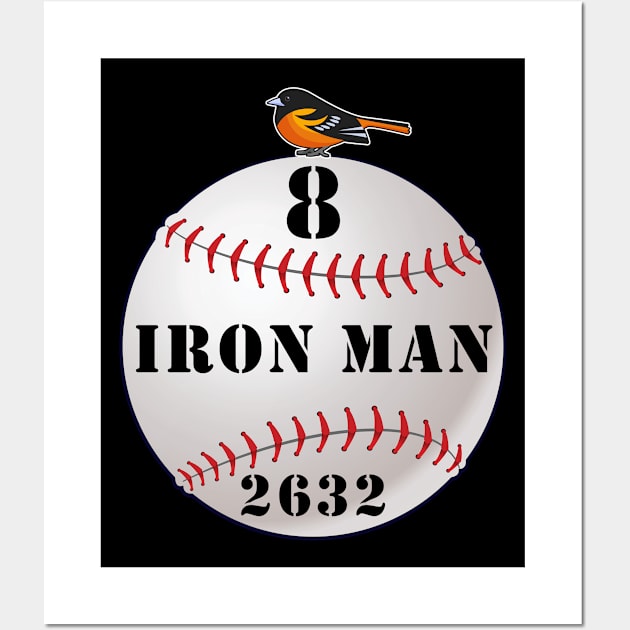 ⚾ Iron Man Consecutive Game Record Oriole Baseball Wall Art by Pixoplanet